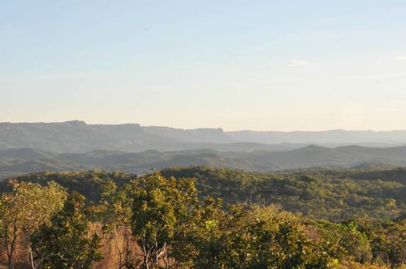 A famosa Serra Dourada, região de Goiás Velho - GO